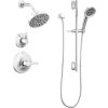 Delta Galeon Monitor 14 Series Single Function Pressure Balanced Shower System with Shower Head, and Hand Shower - Includes Rough-In Valves