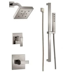 Delta Monitor 14 Series Single Function Pressure Balanced Shower System with Shower Head, and Hand Shower - Includes Rough-In Valves