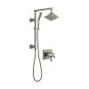 Delta Pivotal Thermostatic Shower System with Shower Head, Hand Shower, Slide Bar, Hose, and Valve Trim