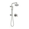 Delta Trinsic Thermostatic Shower System with Shower Head, Hand Shower, Slide Bar, Hose, and Valve Trim