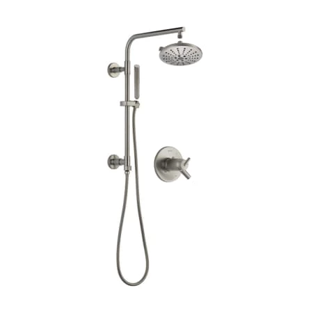 Delta Trinsic Thermostatic Shower System with Shower Head, Hand Shower, Slide Bar, Hose, and Valve Trim