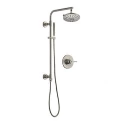 Delta Trinsic Pressure Balanced Shower System with Shower Head, Hand Shower, Slide Bar, Hose, and Valve Trim