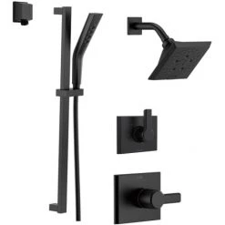 Delta Monitor 14 Series Single Function Pressure Balanced Shower System with Shower Head, and Hand Shower - Includes Rough-In Valves