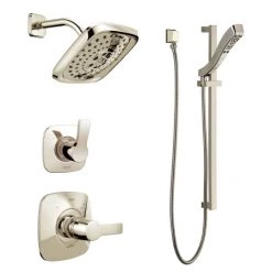Delta Monitor 14 Series Pressure Balanced Shower System with Shower Head, Handshower, and Slide Bar - Includes Rough-In Valves