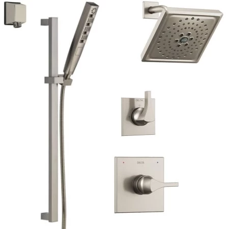 Delta Monitor 14 Series Single Function Pressure Balanced Shower System with Shower Head, and Hand Shower - Includes Rough-In Valves
